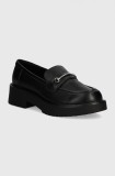 Aldo mocasini GRUNDGENS femei, culoarea negru, cu toc plat, 13804483 GRUNDGENS