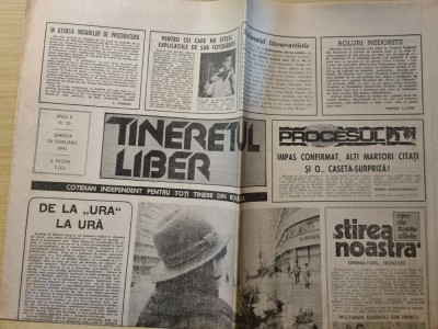 tineretul liber 24 februarie 1990 foto