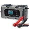 &Icirc;ncărcător inteligent cu microprocesor Qoltec 12V 10A | Redresor cu funcție de reparare pentru baterie AGM GEL LiFePO4 | LCD