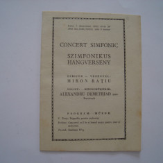 Pliant vechi Concert simfonic, 3 decembrie 1962, bilingv