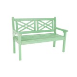 Cumpara ieftin Banca de gradina din lemn verde menta FABLA 124x58x88 cm