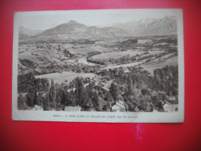 HOPCT 88478 SALEVE -MONT BLANC IN 1938 FRANTA-STAMPILOGRAFIE-CIRCULATA foto