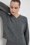 Cumpara ieftin Beatrice B pulover din amestec de lana femei, culoarea gri, light