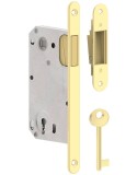 Broasca Magnetica Auriu Lucios 90/50 mm cu Cheie Polonia - Feronerie Usa Interior/Exterior