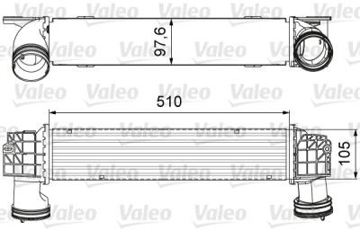 VALEO 818664 Intercooler, compresor foto