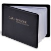 Suport pentru Cărți de Vizită, 8x5.5cm, Capacitate 60 File, Piele Artificială, Negru, Oem
