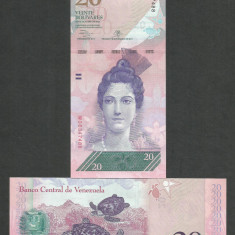 VENEZUELA 20 BOLIVARES 29.10. 2013 UNC [1] P- 91f , necirculata