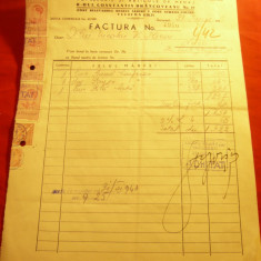 Factura cu Antet Firma G.Tataru ,St.Visan &Co- Magazin Fierarie 1943Buc.+6T.Fisc