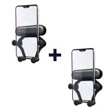 2x Suport Telefon Auto Grila Ventilatie Universal L-101, Prindere Sigura, Design Minimalist, Compact