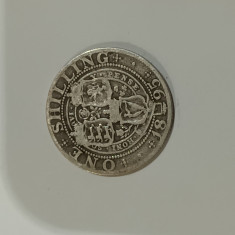 moneda one shilling 1895 argint Marea Britanie