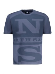 North Sails Tricou barbati, cu imprimeu cu logo, Regular fit, Bleumarin foto