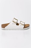 Birkenstock papuci Arizona femei, culoarea alb, 1005294