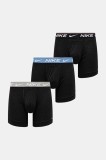 Nike boxeri 3-pack barbati, culoarea negru