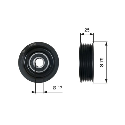 GATES T36420 DriveAlign&amp;reg; Rola ghidare/conducere, curea transmisie foto