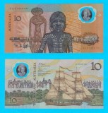 Australia (p#49) 10 Dollars 1988 UNC &#039;James Cook&#039; serie: AA21055701 Comemorativă