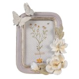 Cumpara ieftin Rama foto masa polirasina violet bej 17x3x23 cm, 10x15 cm