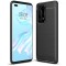 Husa TPU OEM Carbon pentru Huawei P40 Pro, Neagra