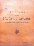 REGULAMENT SALONUL OFICIAL 1926, MINISTERUL ARTELOR, RAR