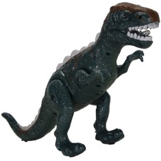 Figurina interactiva de jucarie, model dinozaur cu sunete si lumini, 35x8x24 cm foto