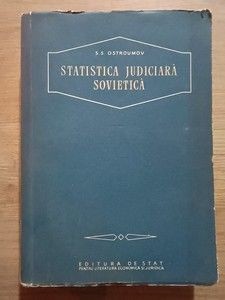 Statistica judiciara sovietica- S. S. Ostrovmov foto