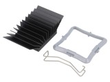 Radiator extrudat cu aripioare BGA negru 32,5mm x 32,5mm