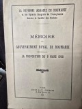 Memoire du Gouvernement Royal de Roumanie concernant la proposition du 9 Mars 1928 Dans l affaire des optants honogrois de transylvanie - N. Titulesco
