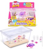 Jucarie Interactiva Testoasa cu Puiuti, Pets Alive Mama Turtle Surprise by ZURU, Robotica, Lumini si Sunete