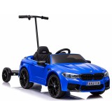 Masinuta electrica pentru copii cu hoverboard, Bmw M5 Competition, 400W, 24V 7Ah, premium, albastra