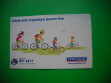 HOPCT 63995 PROVICENT 2016 BICICLETA-CALENDAR/CALENDARE DE BUZUNAR-ROMANIA