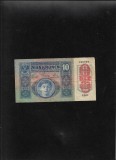 Austria Austro Ungaria 10 kronen korona 1913 (1919) supratipar Deutschosterreich seria290525