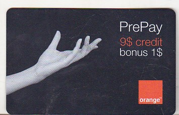 bnk card Romania - Orange - 9+1 $ - 12/06 - RO-ORA-REF-0007-0612B foto
