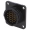Conector circular soclu tată 28 pini aurit TE Connectivity CPC Series 2 THT flanșă