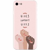 Husa silicon pentru Apple Iphone 5 / 5S / SE, Girls Supportgirls