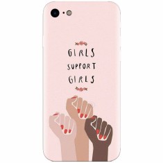 Husa silicon pentru Apple Iphone 5 / 5S / SE, Girls Supportgirls foto