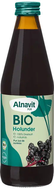 Suc de fructe de soc bio 330ml Alnavit