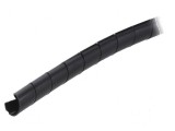 &Icirc;nfăşurare &icirc;n spirală poliamidă neagră &Oslash;buclă 10-100mm, 30m