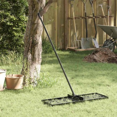 vidaXL Nivelator de grădină Manual 75 x 25 x 200 cm 42011363 foto