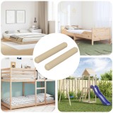 vidaXL Doweluri din lemn 2 pcs Maro &Oslash;8 x 50 mm Lemn masiv 864370