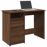 vidaXL Birou, stejar maro, 102x50x75 cm, lemn compozit 860469