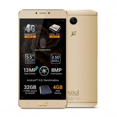 Smartphone Allview X3 Soul Plus 32GB Dual Sim 4G Gold foto