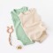 Set 2 body-uri fara maneci bebe unisex -100% bumbac organic - Mint/Stone, BabyCosy (Marime: 6-9 luni)