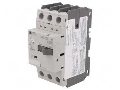 &amp;Icirc;ntrerupător motor 1,1/1,5kW 230-690VAC șină DIN 2.5-4.0A foto