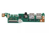 Modul conector USB, audio si card reader Laptop, Asus, VivoBook 15 90NB0NC0-R10010, 90NB0P50-R10011, E248779 X409DL_IO_BD, E162264 X409FB_IO