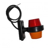 Lampa Gabarit LED Neon Horpol LD2627, 12-24V, E9, IP68, Rosu-Galben, Camion, Tractor, Platforma