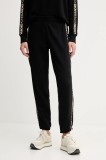 Dkny pantaloni de trening din bumbac culoarea negru, cu imprimeu, DP5P3719