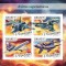 MOZAMBIC 2016 - Avioane supersonice /set complet colita + bloc MNH