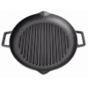 Placa Gratar Fonta Rotunda 33.5cm Perfect Home cu Manere si Cioc pentru Foc, Aragaz, Cuptor