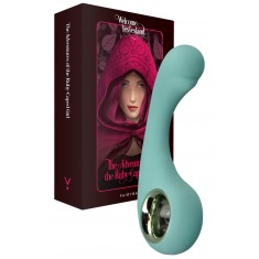 Vibrator BraveryAward FairyGasm, 9 Moduri Vibratii, Silicon, USB, IPX7, Verde, 12.5 cm