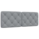 VidaXL Pernă tăblie de pat, gri deschis, 120 cm, material textil 4019212