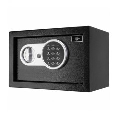 Seif electronic mobilier, Usa de 32 mm, Large, Otel, Negru, 31 x 20 x 20 cm, inclusiv baterii